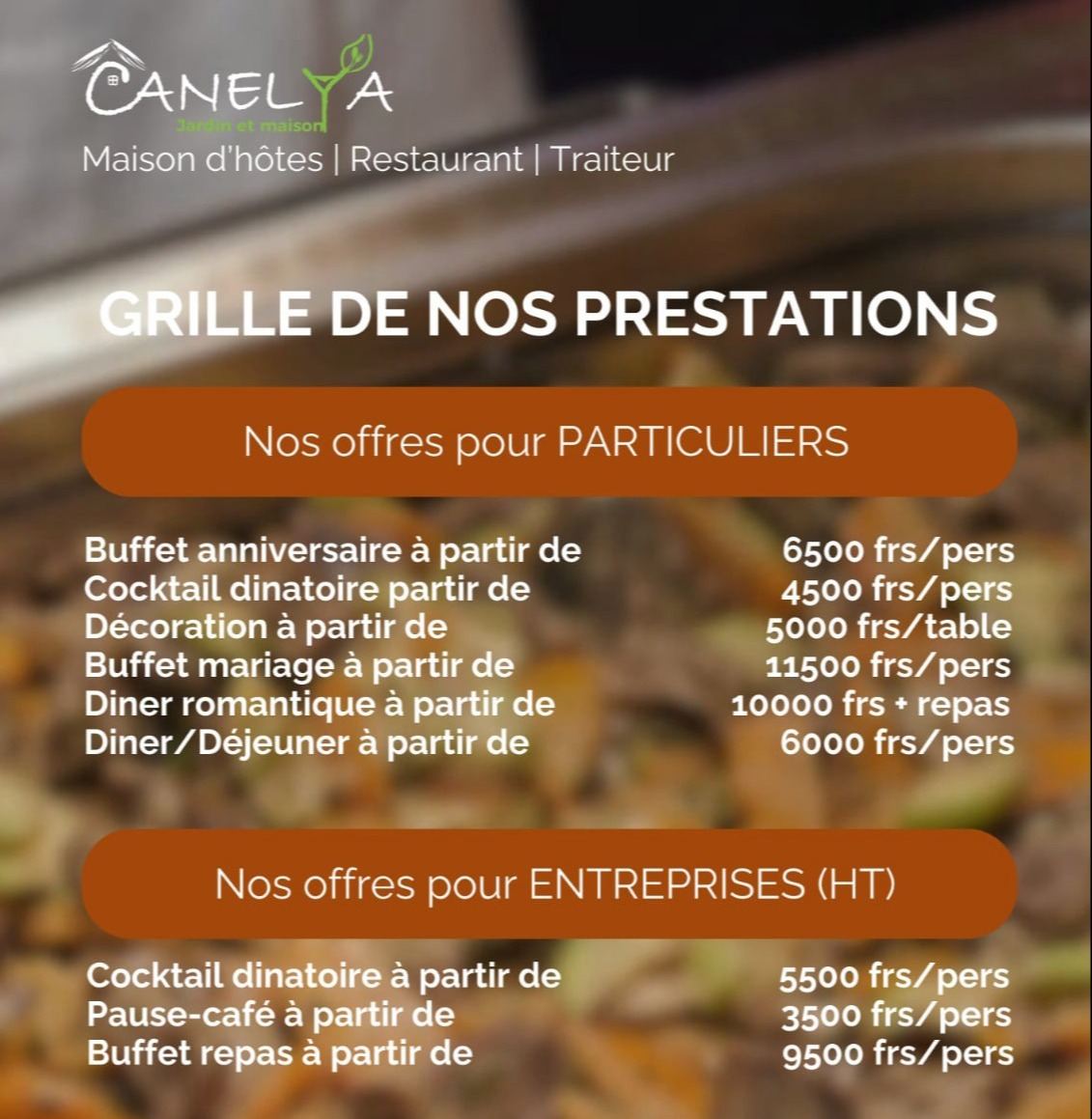 Des tarifs adaptés à vos budgets